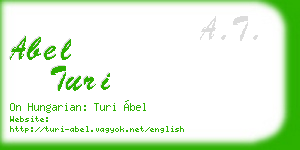 abel turi business card